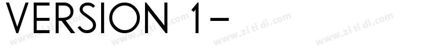 Version 1字体转换